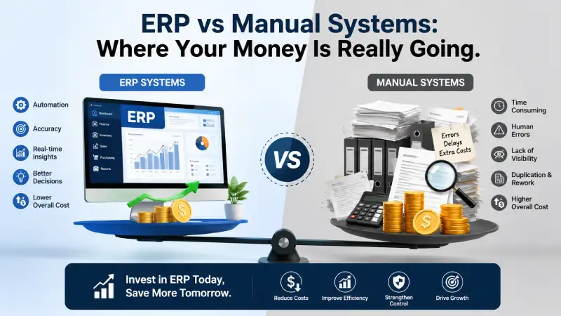 ERP vs Manual Systems: Where Your Money Is Really Going