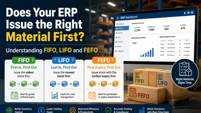 Does Your ERP Issue the Right Material First? Understanding FIFO, LIFO and FEFO