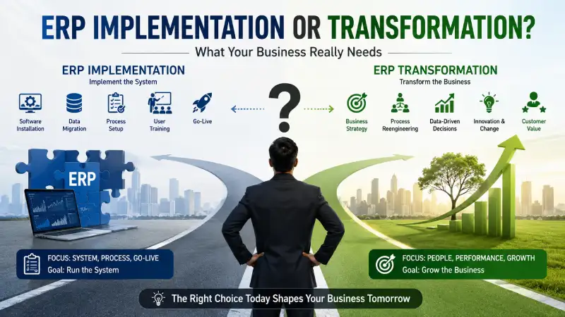 ERP Implementation or Transformation? What Your Business Really Needs